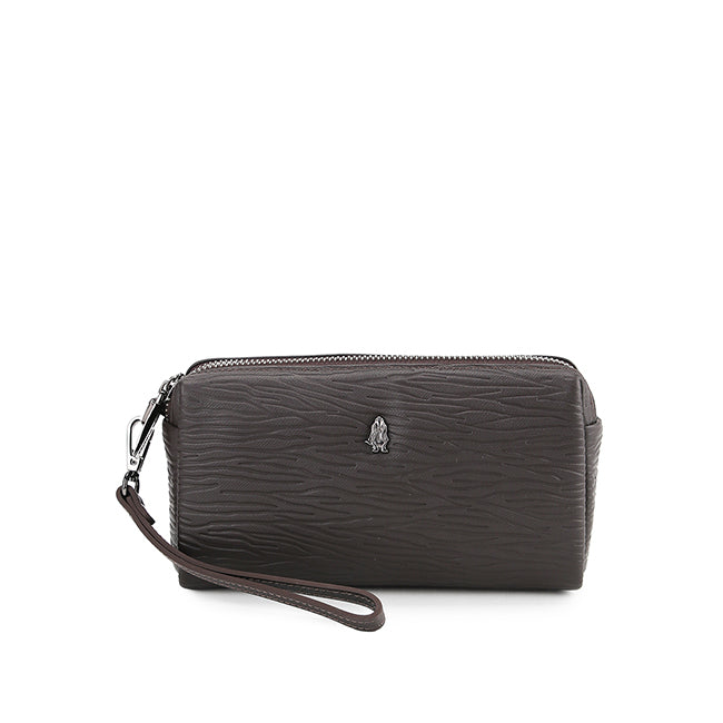 Hush Puppies Tas Pria Terence Clutch In Dark Brown