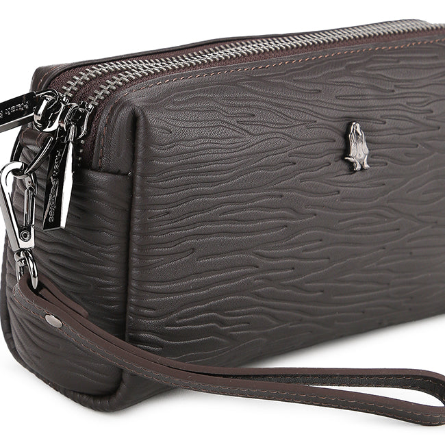 Hush Puppies Tas Pria Terence Clutch In Dark Brown