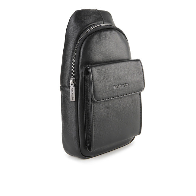 Hush Puppies Men Bags Walley Chest Bag In Black