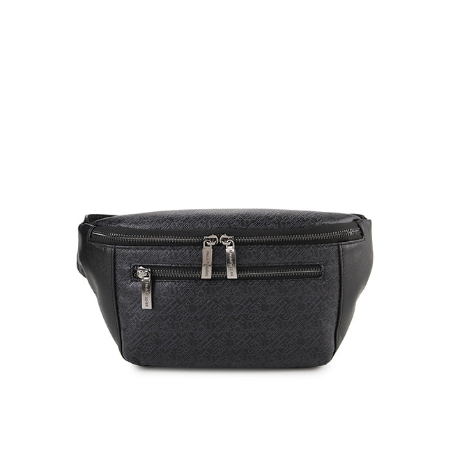 Hush Puppies Men Vico Waist Bag In Black
