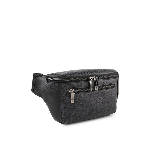 Hush Puppies Men Vico Waist Bag In Black