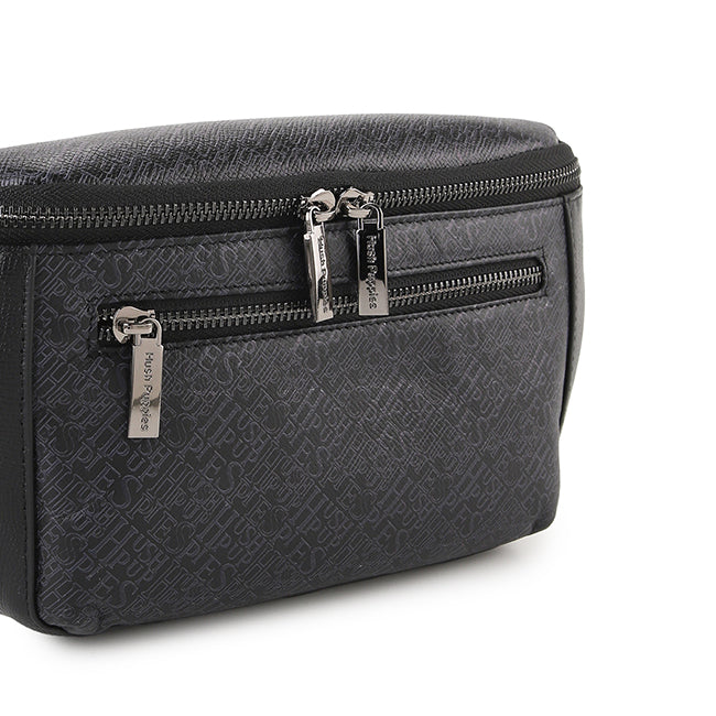 Hush Puppies Men Vico Waist Bag In Black