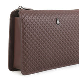 Hush Puppies Tas Pria Scottie Clutch In Dark Brown