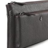 Hush Puppies Men Bags Adam Clutch In Dark Brown