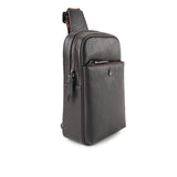 Hush Puppies Men Adam Chest Bag In Dark Brown