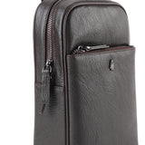Hush Puppies Men Adam Chest Bag In Dark Brown