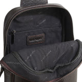 Hush Puppies Men Adam Chest Bag In Dark Brown