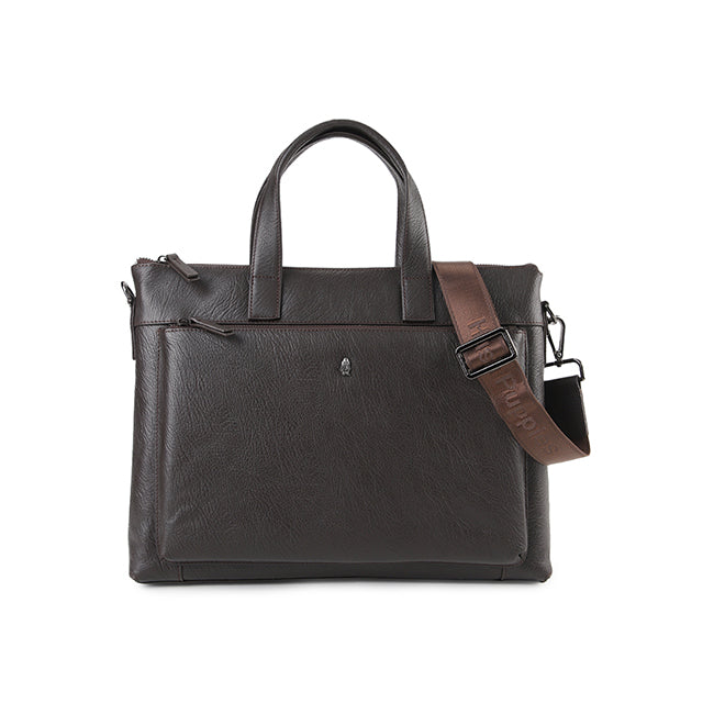 Hush Puppies Men Adam Document Bag In Dark Brown