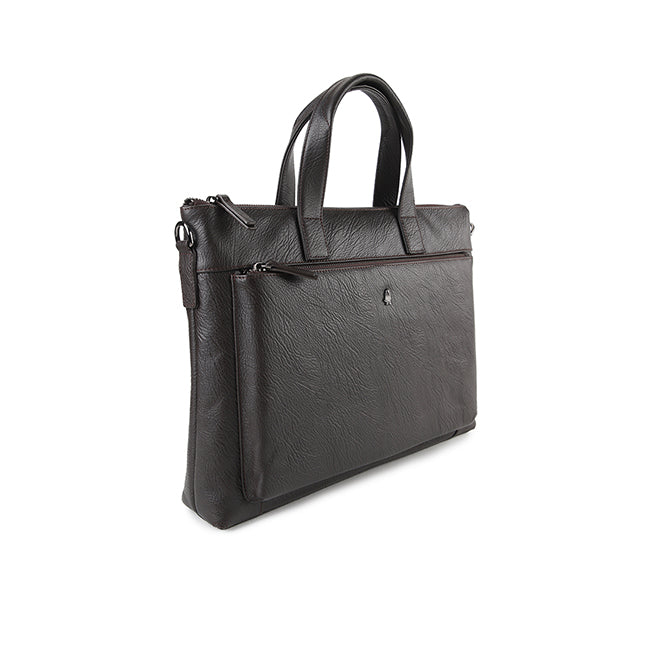 Hush Puppies Men Adam Document Bag In Dark Brown