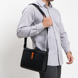 Hush Puppies Men Anthony Messenger Bag In Black