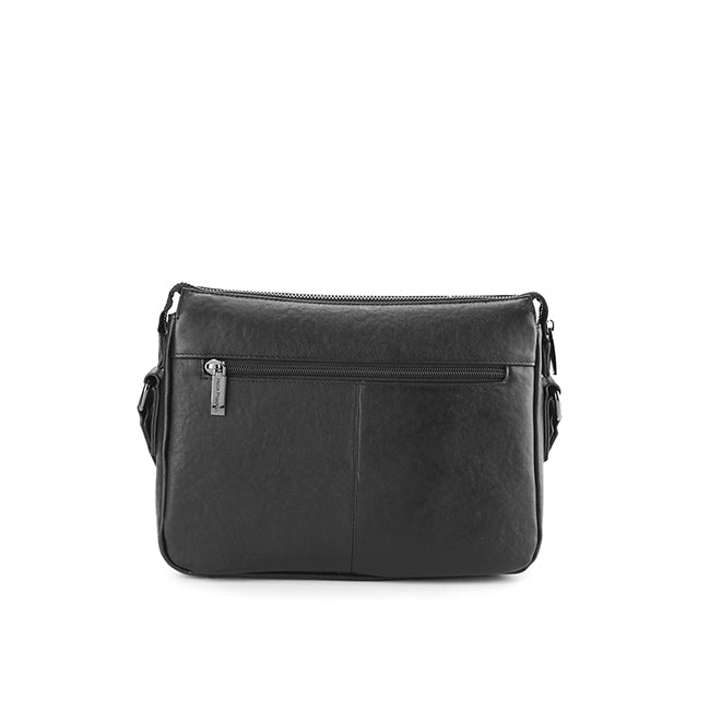 Hush Puppies Unisex Sparkle Messenger Bag In Black