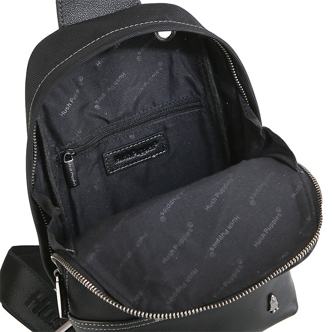 Hush Puppies Tas Pria Fenix Chest Bag In Black