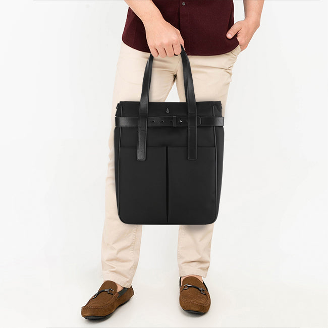 Hush Puppies Tas Pria Kaiden Tote Bag In Black