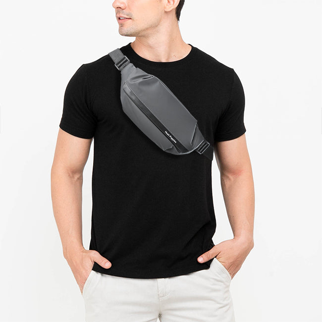 Hush Puppies Tas Pria Kasey Waist Bag In Grey