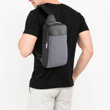 Hush Puppies Tas Pria Kristo Chest Bag In Grey