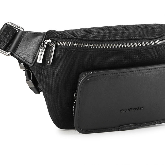 Hush Puppies Men Leslie Waist Bag In Black