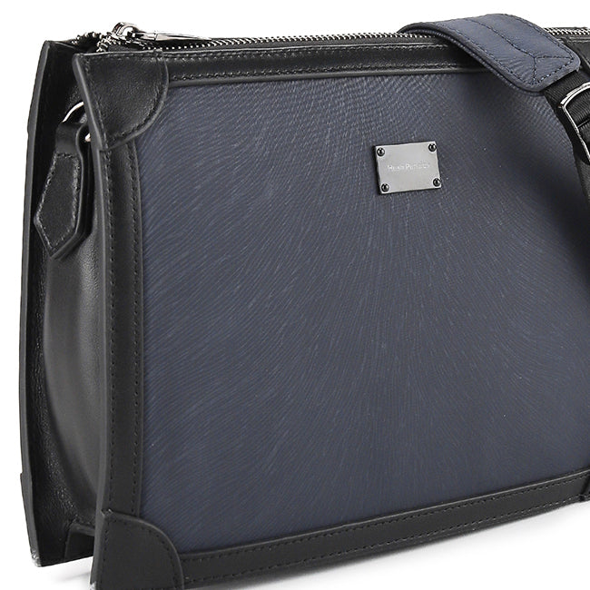 Manrico Clutch/Messenger Bag In Navy