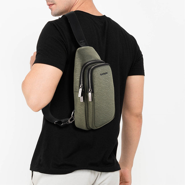 Hush Puppies Tas Pria Merric Chest Bag In Green
