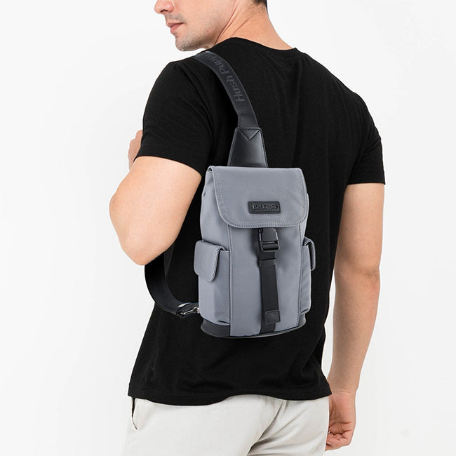 Hush Puppies Tas Pria Owen Chest Bag In Grey