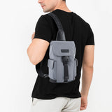 Hush Puppies Tas Pria Owen Chest Bag In Grey