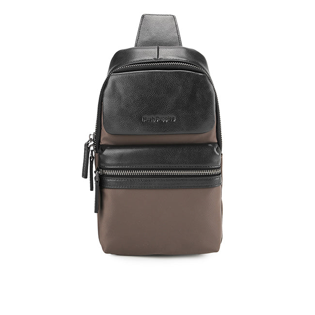 Hush Puppies Tas Pria Titan Chest Bag In Dark Brown