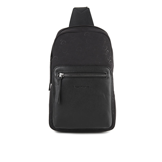 Hush Puppies Men Tiamo Chest Bag In Black