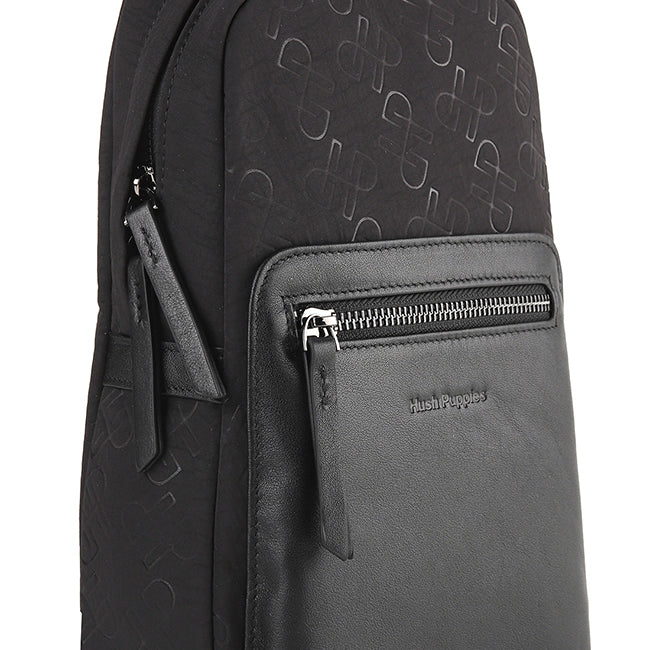 Hush Puppies Men Tiamo Chest Bag In Black