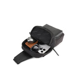 Hush Puppies Men Tiamo Chest Bag In Black