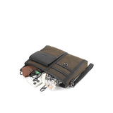 Hush Puppies Pria William Clutch / Messenger Bag In Khaki