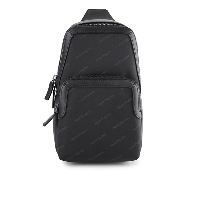 Hush Puppies Men Stanford Chest Bag In Black