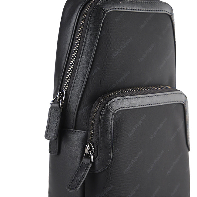 Hush Puppies Men Stanford Chest Bag In Black