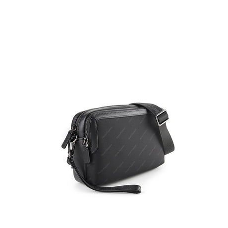 Hush Puppies Men Stanford Clutch/Msg Bag In Black