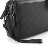 Hush Puppies Men Stanford Clutch/Msg Bag In Black