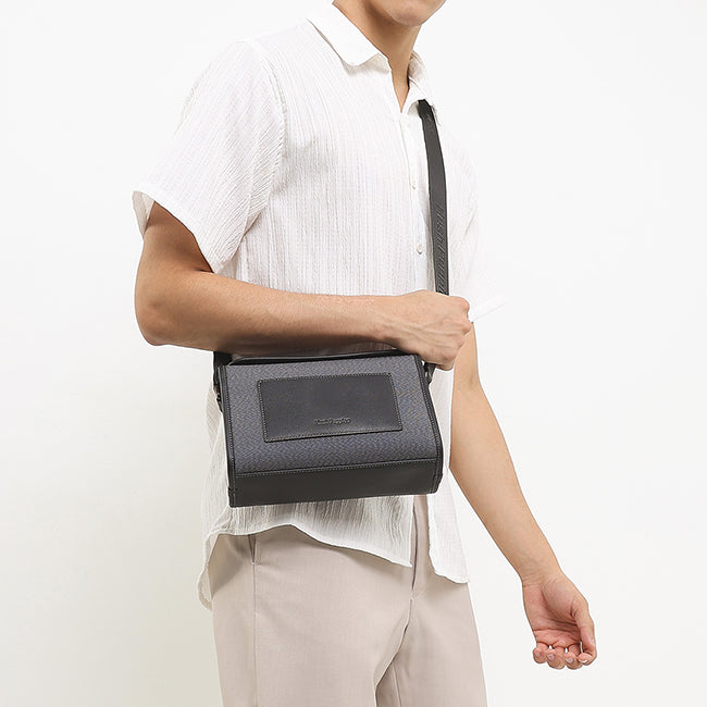 Hush Puppies Men Sanjiro Messenger Bag In Grey