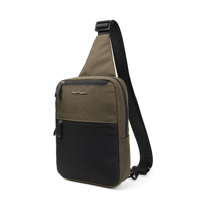 Hush Puppies Tas Pria Lash Chest Bag In Khaki