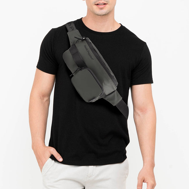 Hush Puppies Tas Pria Lexis Waist Bag In Khaki