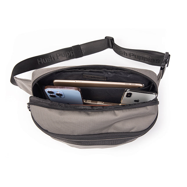 Hush Puppies Tas Pria Percy Waist Bag In Grey
