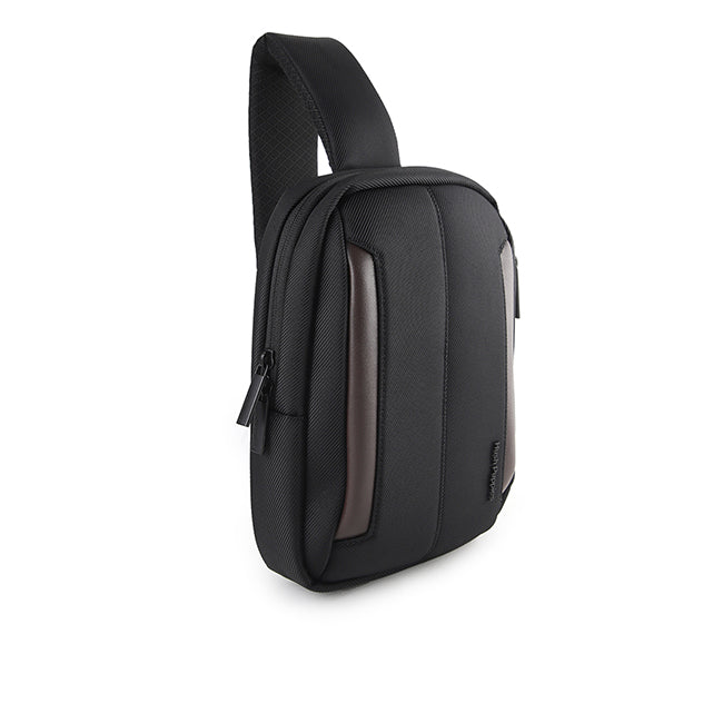 Hush Puppies Men Westley Chest Bag In Black