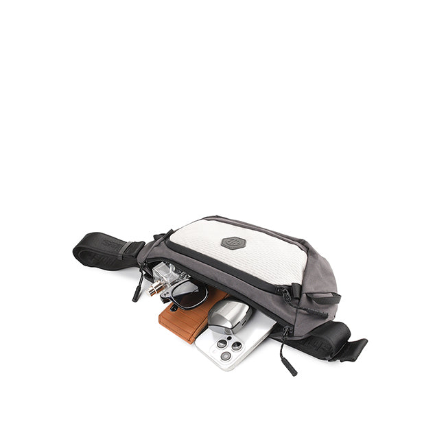 Hush Puppies Men Journey Waist Bag In Grey