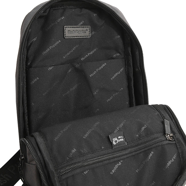 Hush Puppies Men Journey Chest Bag In Grey