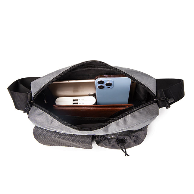 Hush Puppies Tas Pria Steven Messenger Bag In Grey