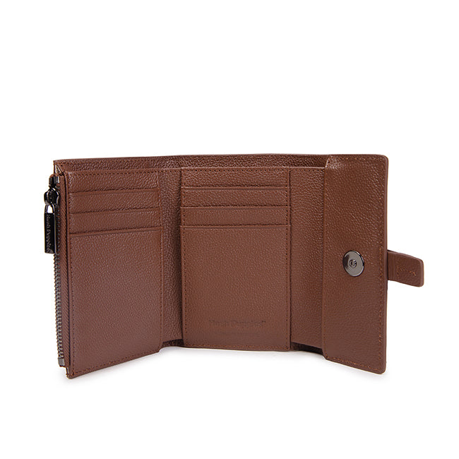 Hush Puppies Aksesoris Unisex Amelia Tri Fold Wallet In Brown