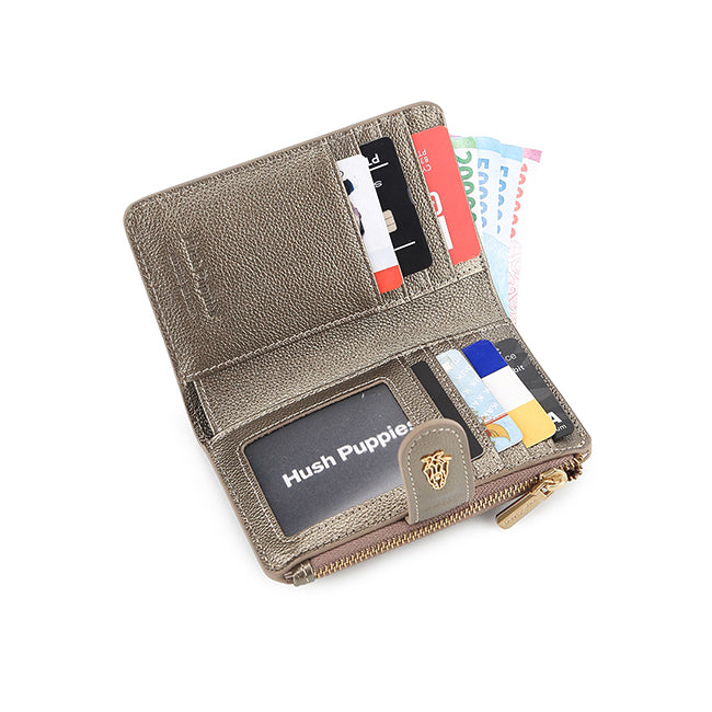 Hush Puppies Aksesoris Unisex Short Wallet Becca Bi Fold Wlt In Gold