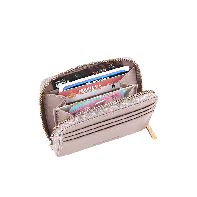 Hush Puppies Aksesoris Unisex Short Wallet Blair Short Zip Wlt In Nude Pink