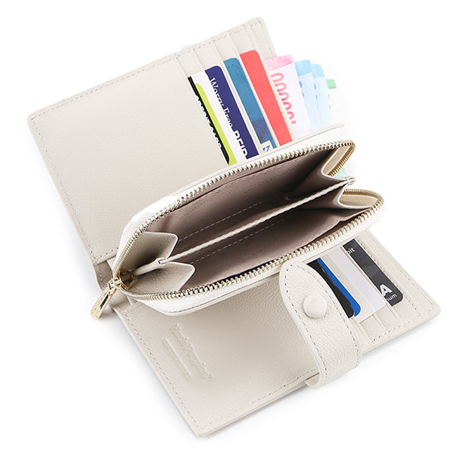 Hush Puppies Aksesoris Unisex Short Wallet Ariyah Bi Fold Wlt Rfid In Ivory
