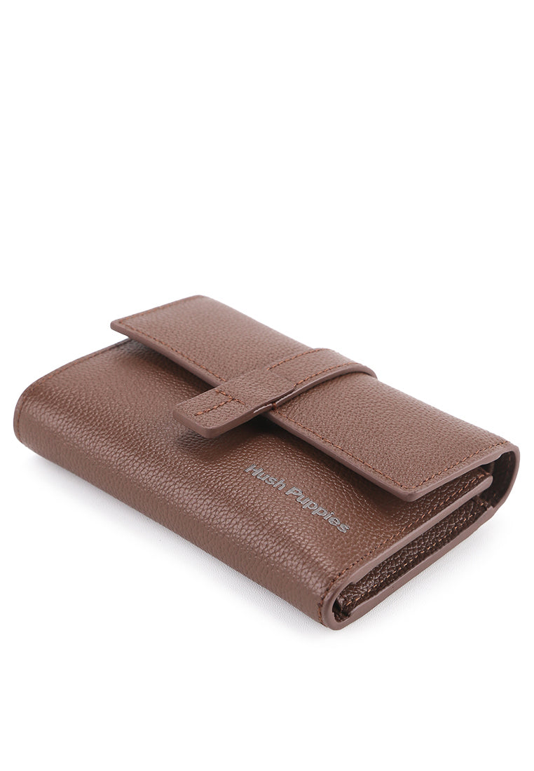 Hush Puppies Aksesoris Unisex Short Wallet Amelia Tri Fold Wlt Rfid In Brown