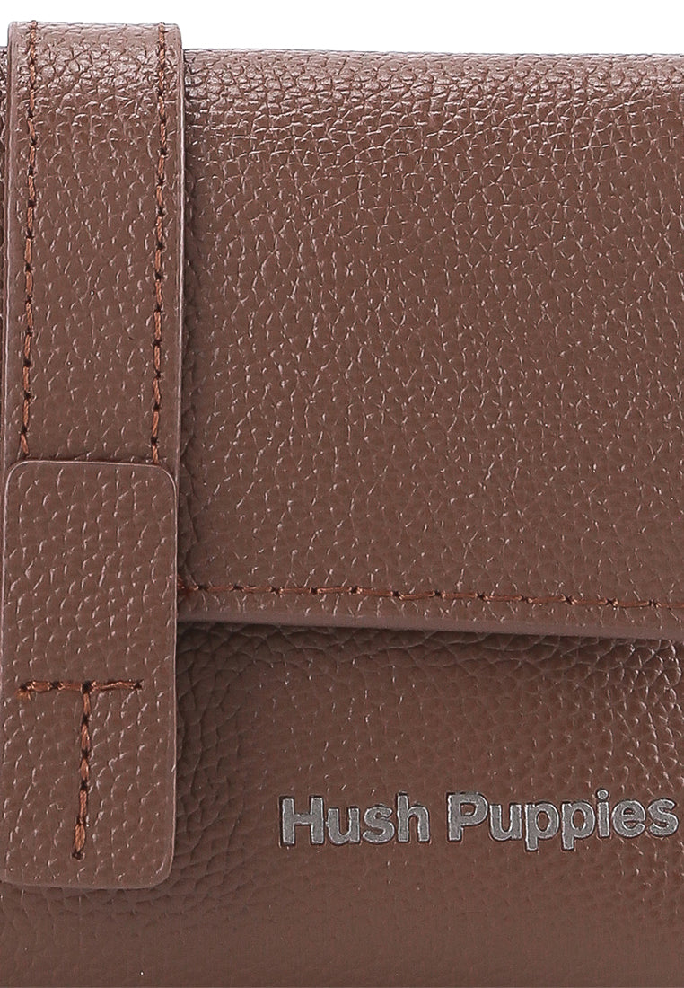 Hush Puppies Aksesoris Unisex Short Wallet Amelia Tri Fold Wlt Rfid In Brown