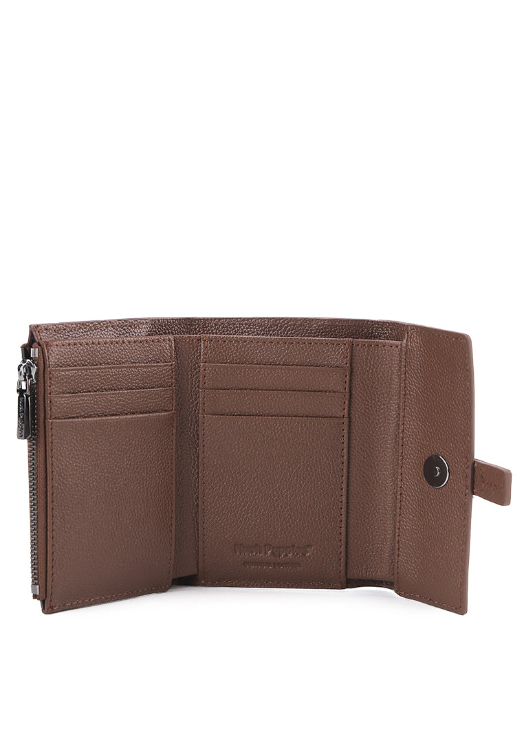 Hush Puppies Aksesoris Unisex Short Wallet Amelia Tri Fold Wlt Rfid In Brown