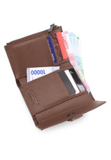 Hush Puppies Aksesoris Unisex Short Wallet Amelia Tri Fold Wlt Rfid In Brown