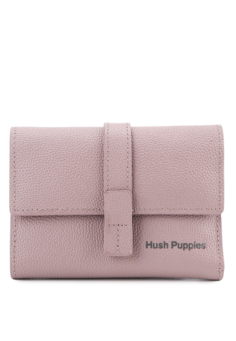 Hush Puppies Aksesoris Unisex Short Wallet Amelia Tri Fold Wlt Rfid In Nude Pink